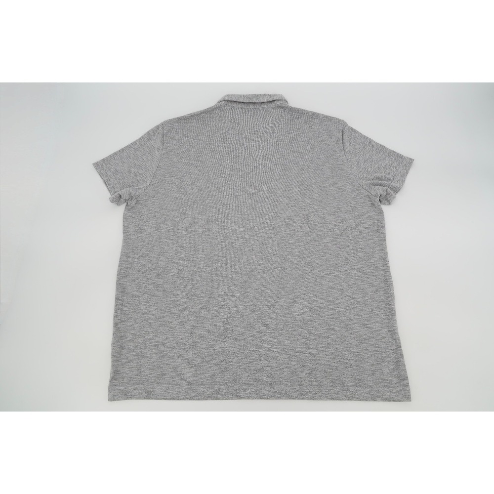 Theory Mens XXL Bron C Anemone Polo Shirt Gray Heather Short Sleeve Button 2XL - Picture 5 of 9